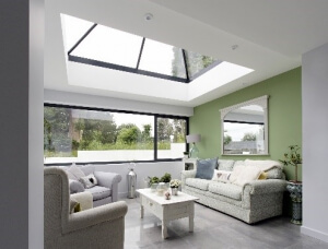 slimine roof lantern over sun room 