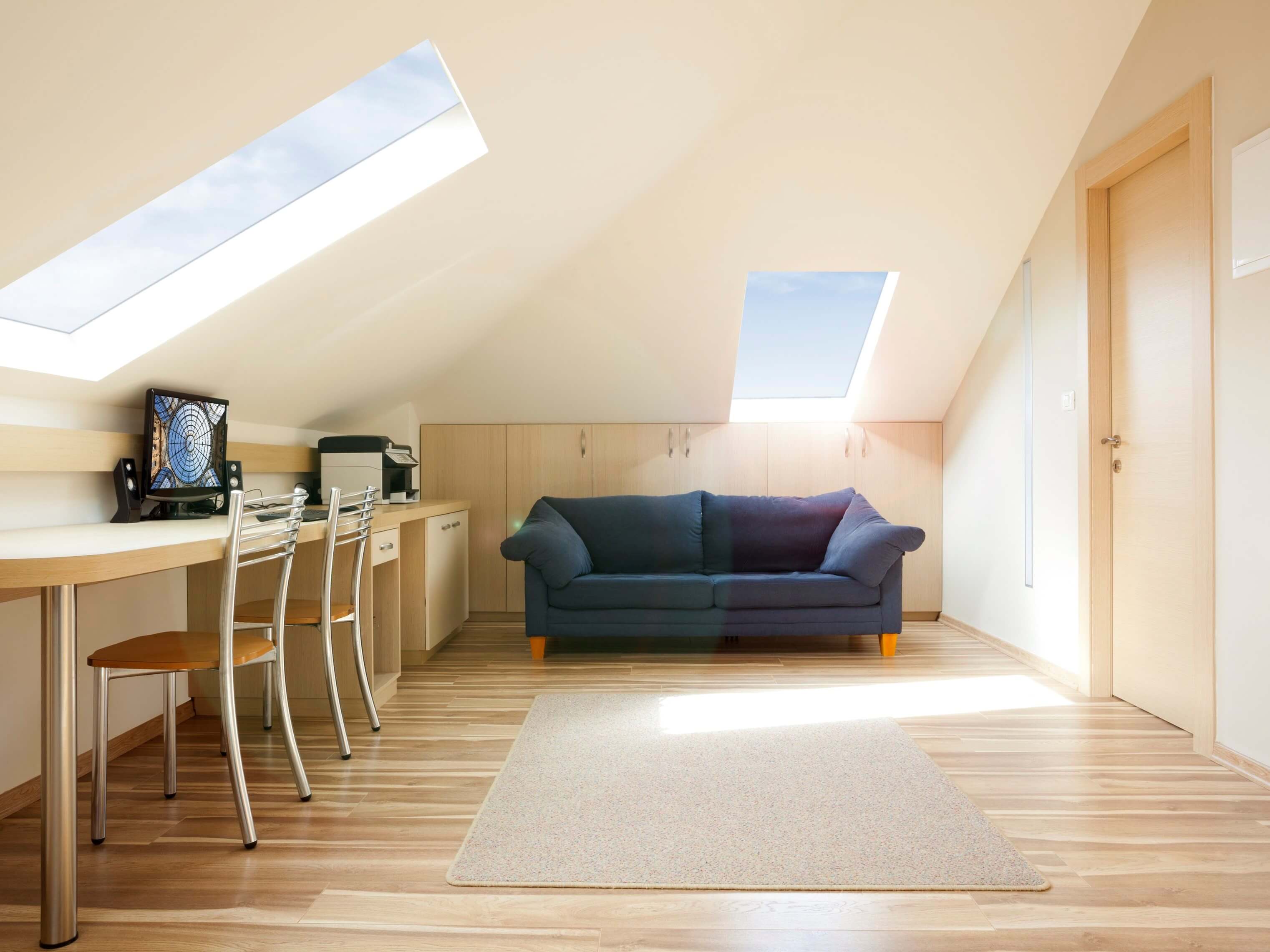 Modern loft conversion with Luxlite windows