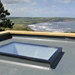 Fixed flat rooflight