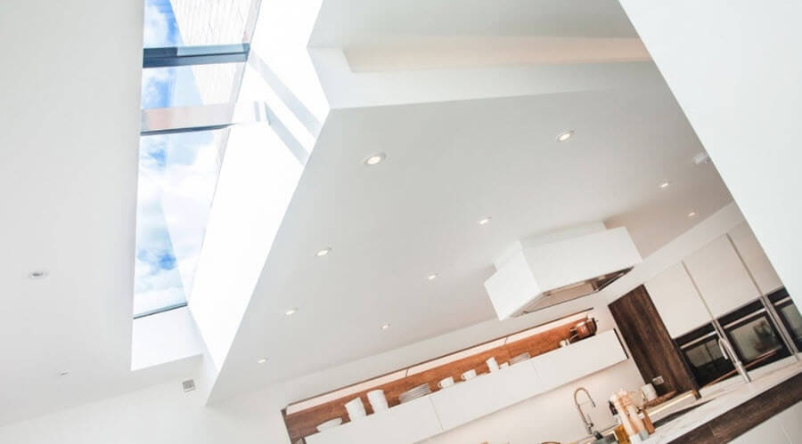 skylights in kitchen extension