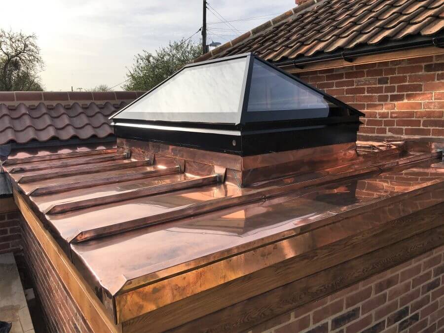 copper roof extension
