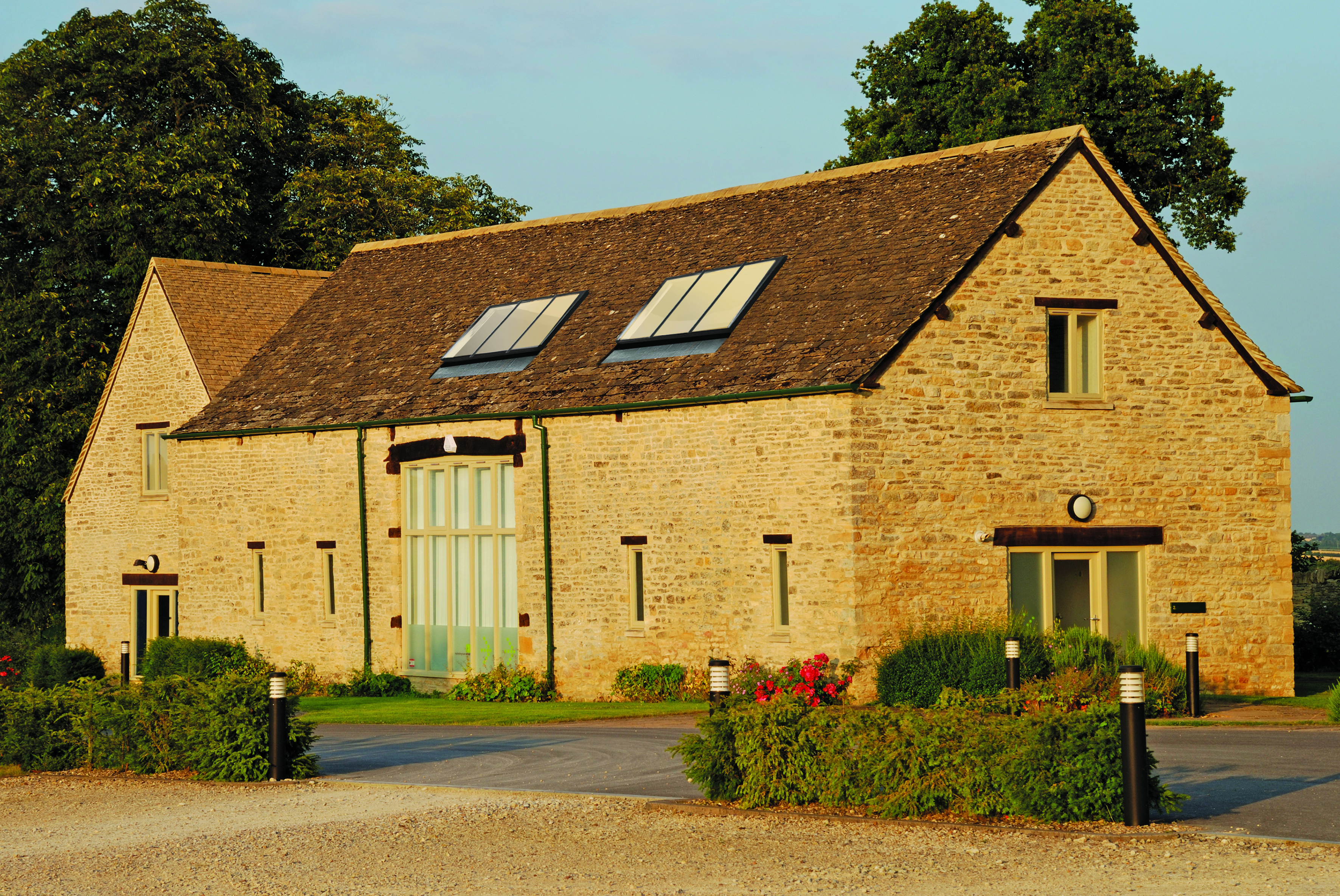 Barn conversion with conservation luxlite rooflights