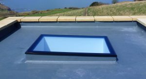 Fixed flat rooflight