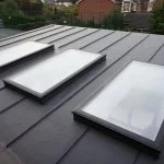 3 fixed flat roof windows