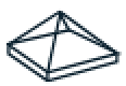 pyramid lantern icon