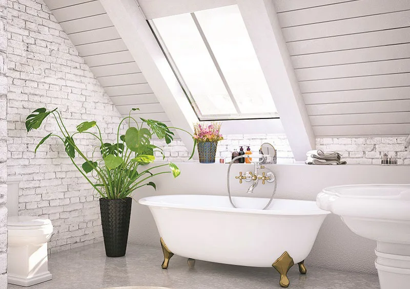 Conservation rooflight over bath