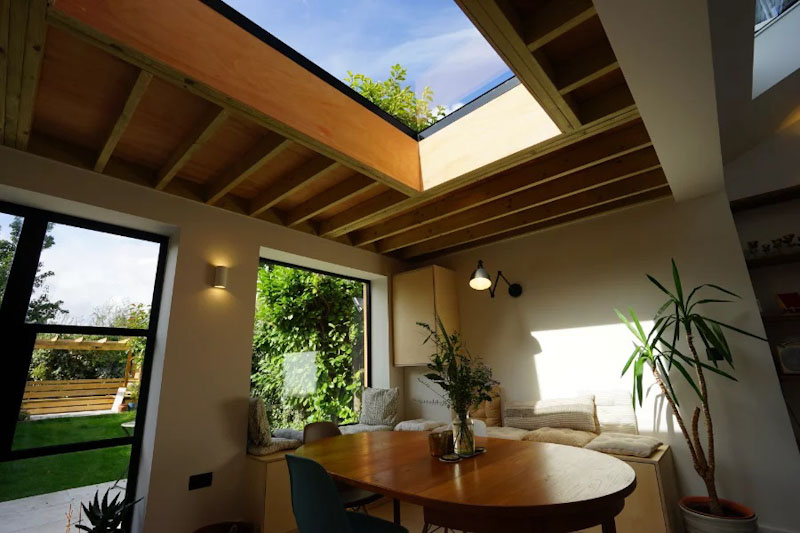 Flat roof window