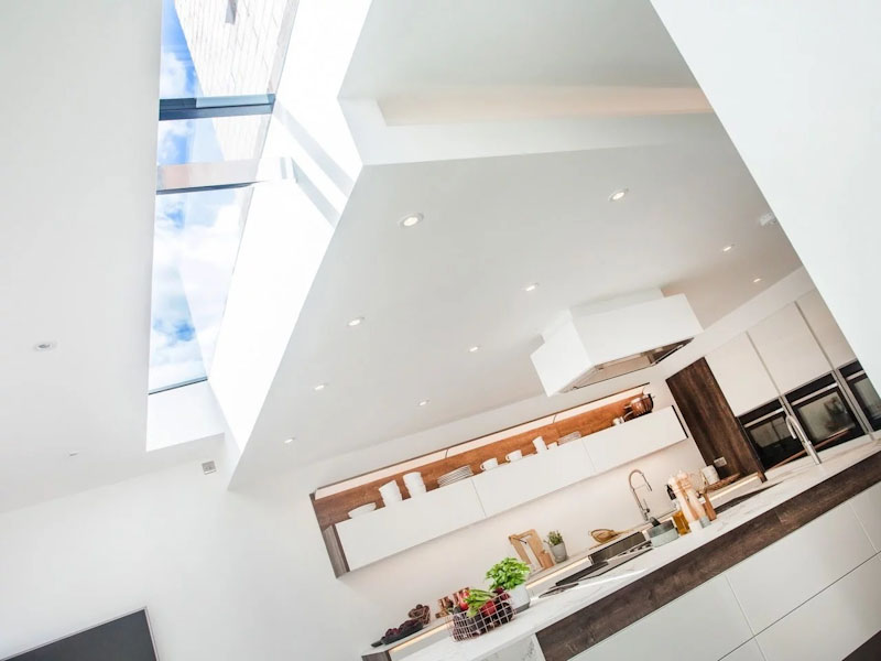 Modular rooflight above kitchen