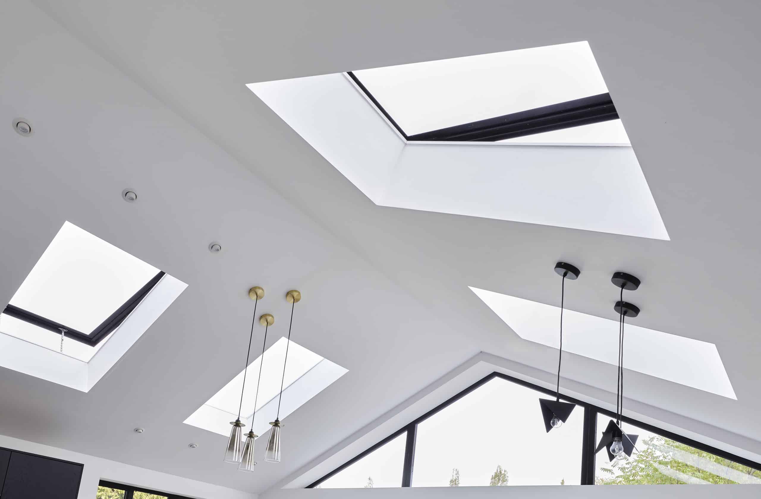 Four pitched rooflights in spacious roof