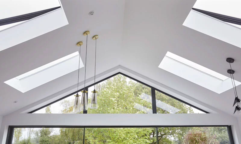 Multiple pitched rooflights
