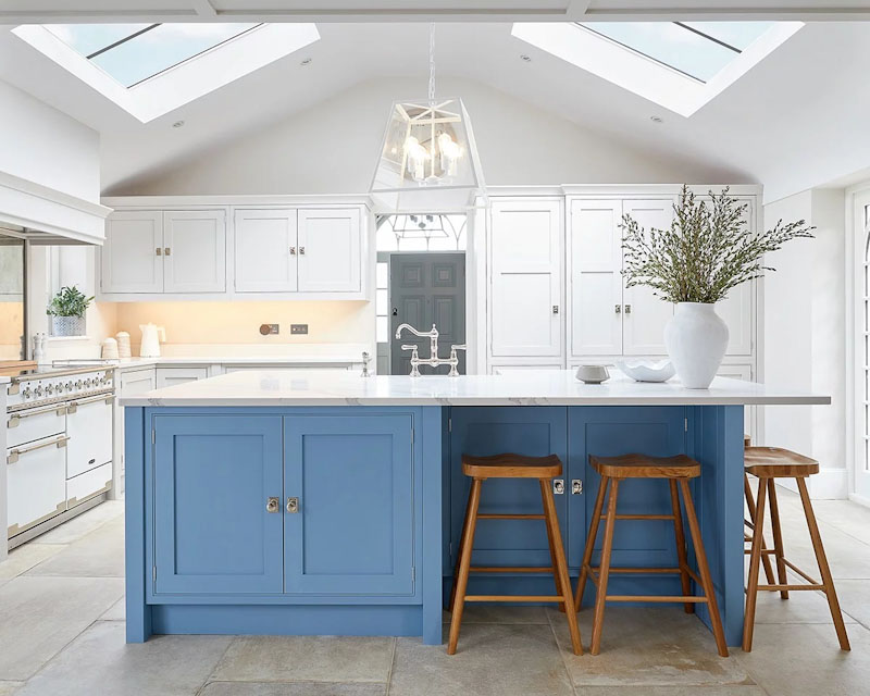 Conservation rooflights above kitchen