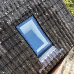 Pitched rooflight installed on tiled roof