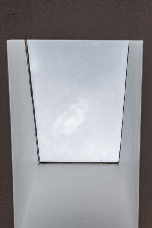 Looking up through rooflight