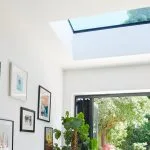 Looking up through Fixed Flat Rooflight