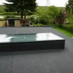 Modular rooflight installed on flat roof