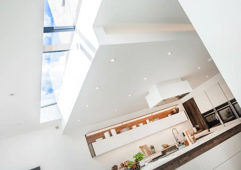 Modular rooflight installed above kitchen