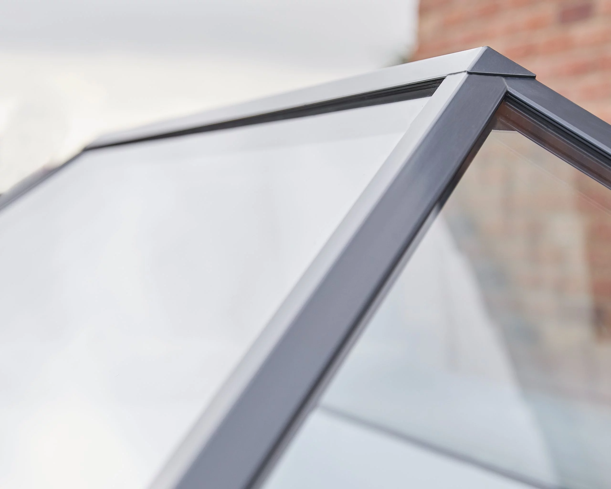 Close up of Slimline roof lantern