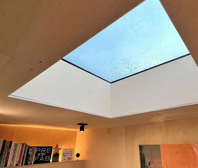 Rooflight above office