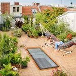 Walk on rooflight on garden balcony