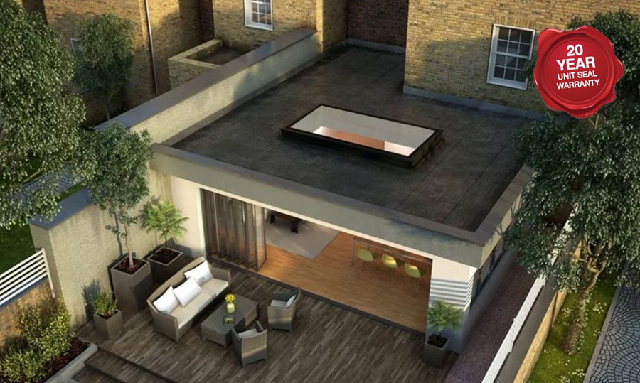 passive house flat rooflight