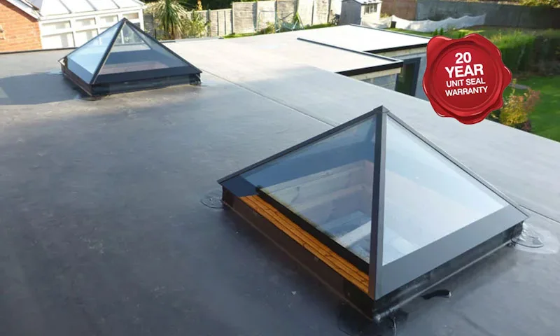 Pyramid roof lanterns