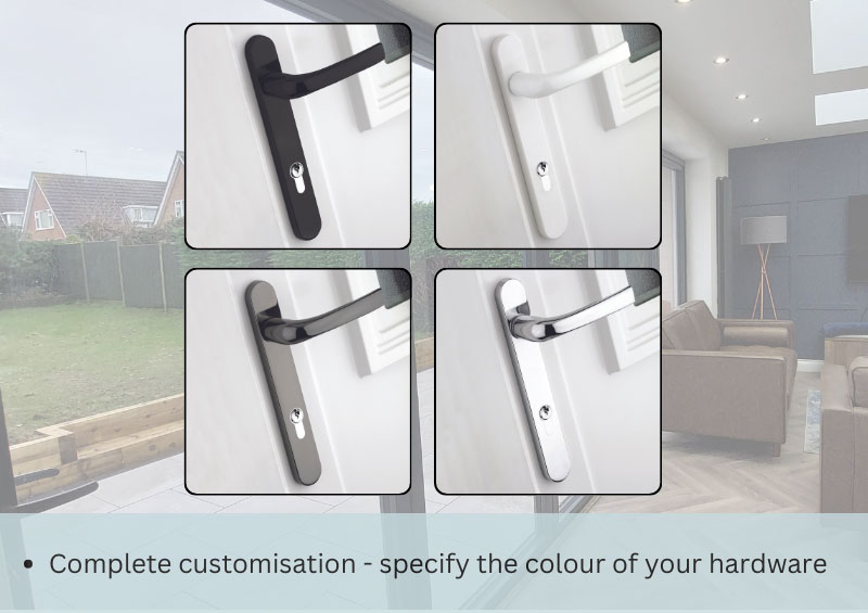 bifold door handle - colour options