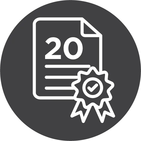 20 Year Unit Seal Icon