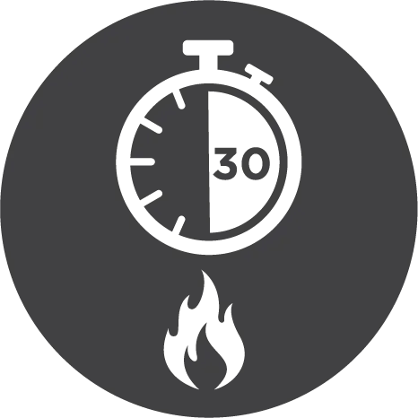 open flames fire 30 minutes icon