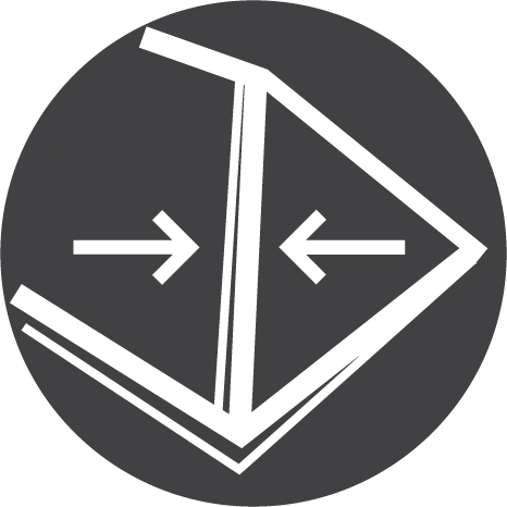 slim glazing bars icon